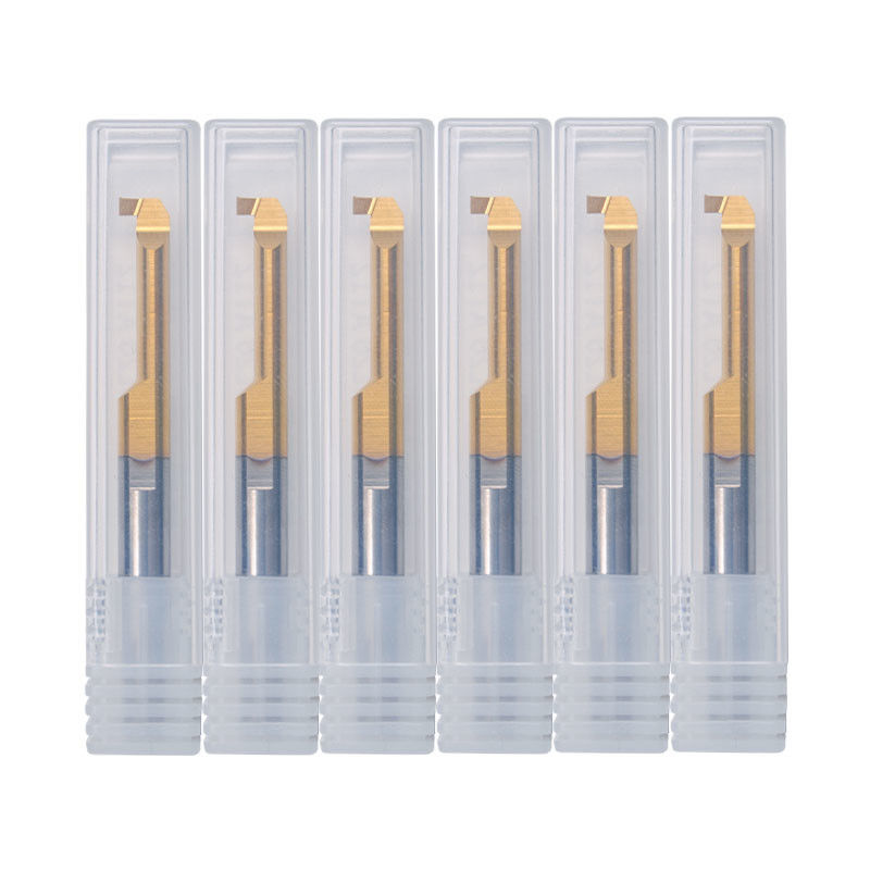 Carbure de tungstène Petits outils de rainures internes Couleur or Certifié ISO