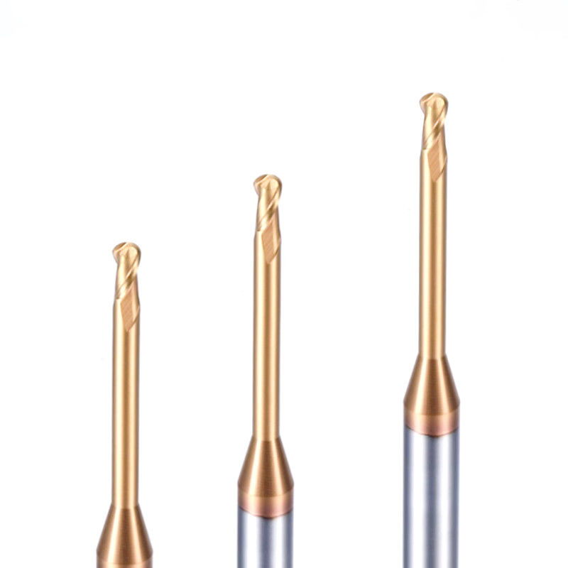 Coupeuse de fraisage à cou long à micro rainure profonde, rayon de coin de 0,1 mm