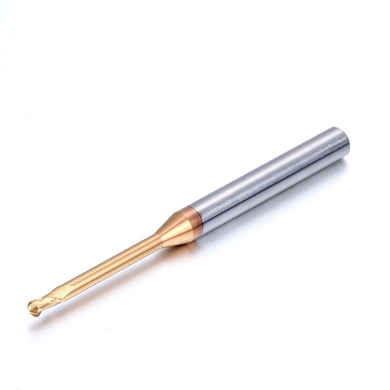 Coupeuse de fraisage à cou long à micro rainure profonde, rayon de coin de 0,1 mm