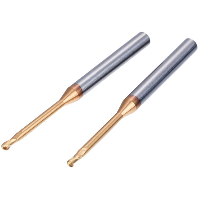 Coupeuse de fraisage à cou long à micro rainure profonde, rayon de coin de 0,1 mm