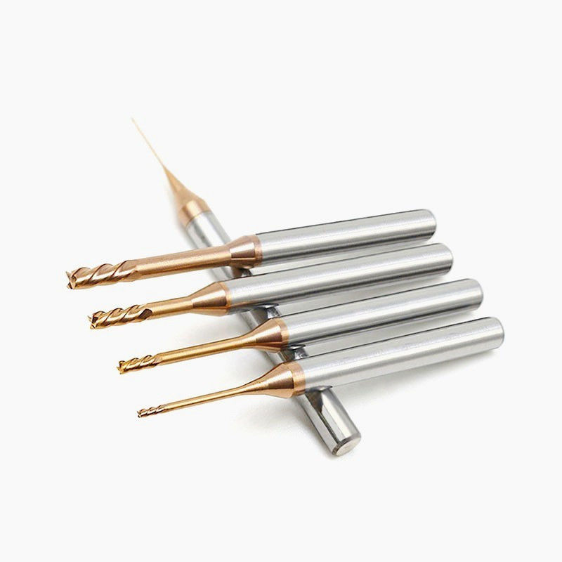 Coupeuse de fraisage à cou long à micro rainure profonde, rayon de coin de 0,1 mm