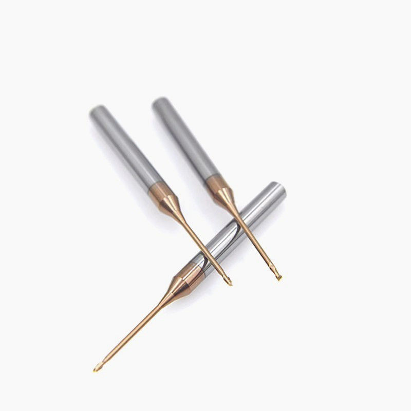 Coupeuse de fraisage à cou long à micro rainure profonde, rayon de coin de 0,1 mm