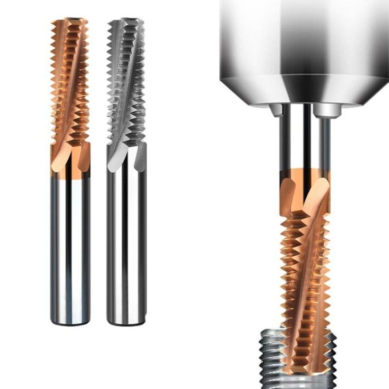 Machine CNC à dents complètes de filetage de fin de broyeur 4 flûtes pour l'aluminium et l'acier