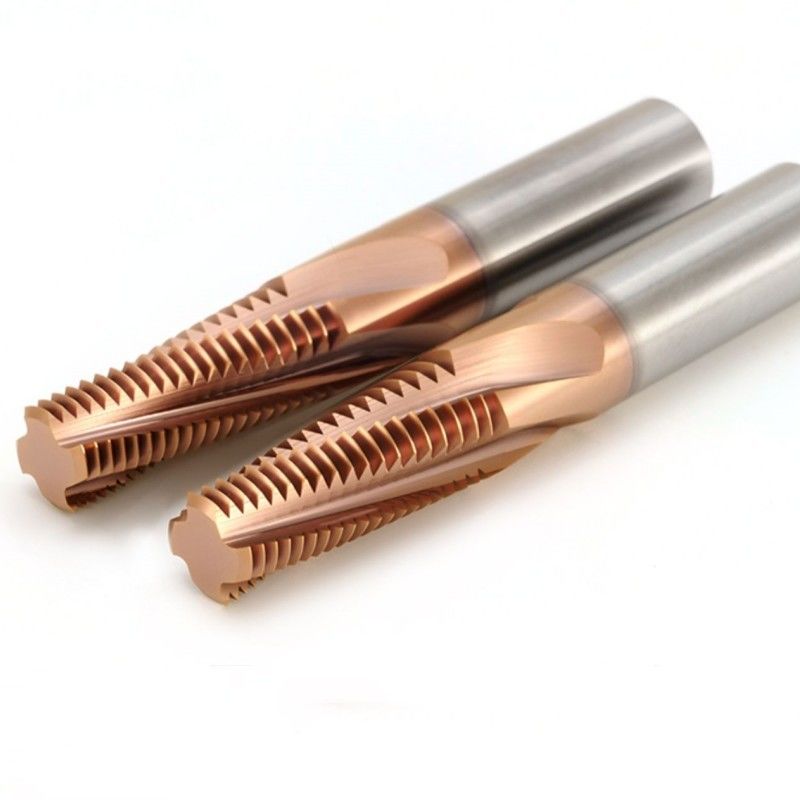 3/8 Coupeuse de fraisage de fils de carbure BSPT RC 55 degrés avec Nano-couche en bronze