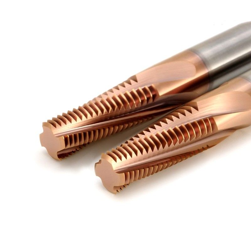 3/8 Coupeuse de fraisage de fils de carbure BSPT RC 55 degrés avec Nano-couche en bronze