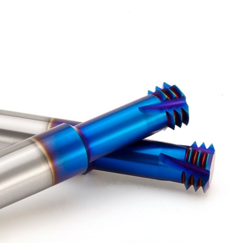 HRC68 degré filtrage fin de coupeuse de broyeur métrique ISO Trois dents pour l'usinage CNC