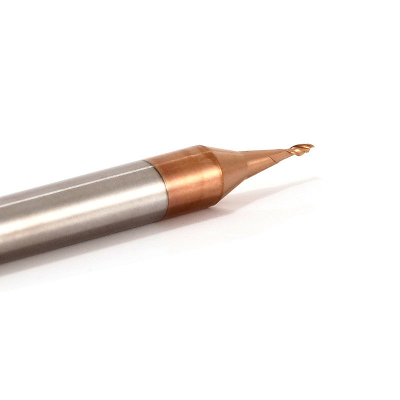 3 mm de charnière à micro diamètre fin de broyeur avec un rayon d'angle de 0,1 mm 50 mm de longueur totale