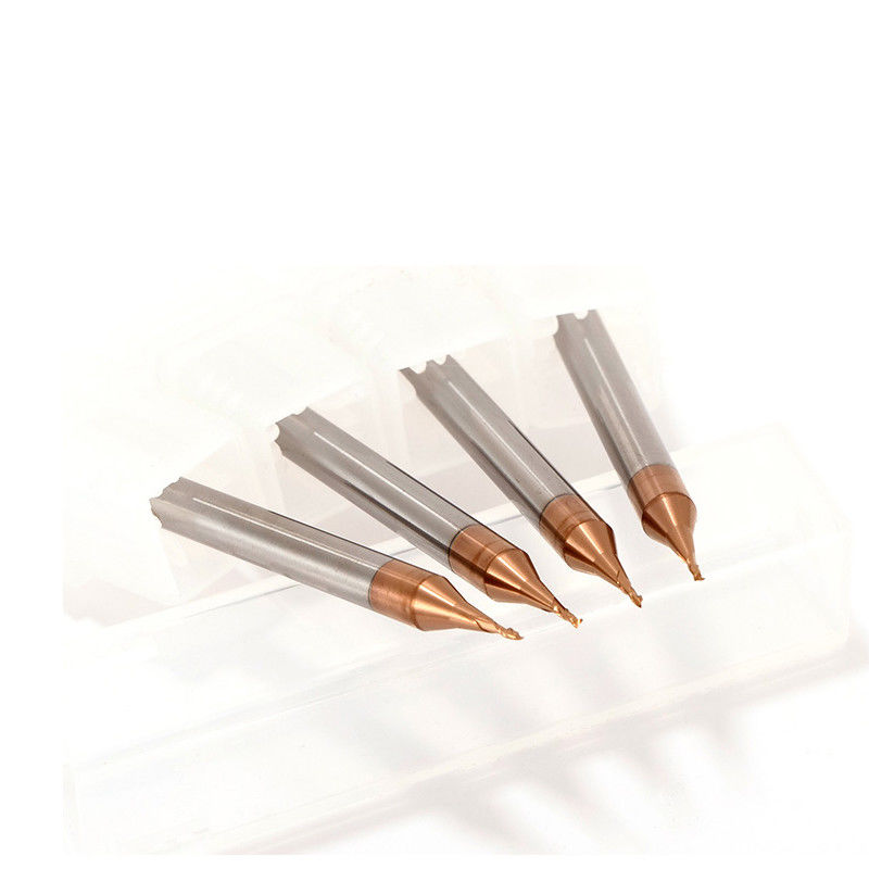 3 mm de charnière à micro diamètre fin de broyeur avec un rayon d'angle de 0,1 mm 50 mm de longueur totale
