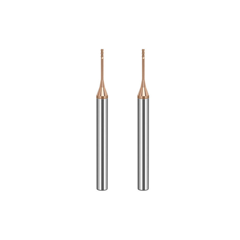 Moulin à extrémité au tungstène à micro-diamètre avec tranchant de 0,2 mm, longueur de flûte de 2,5 mm