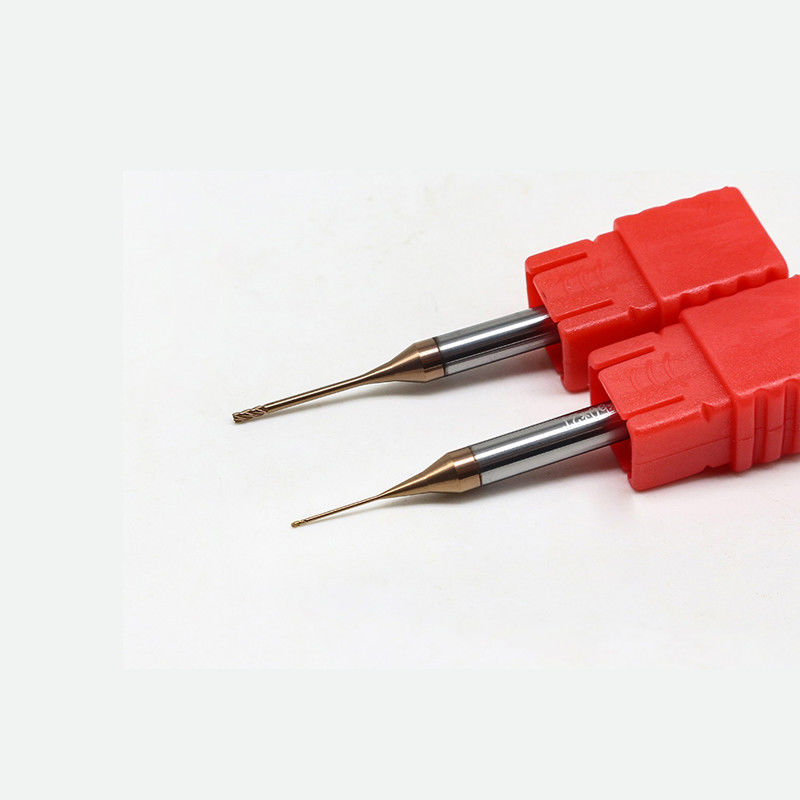 Moulin à extrémité au tungstène à micro-diamètre avec tranchant de 0,2 mm, longueur de flûte de 2,5 mm