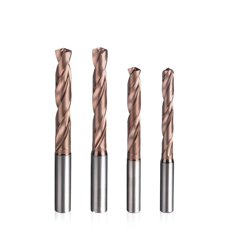 DIN Standard refroidisseur intérieur 5xd étape 0.1mm Forage de carbure à flûte spirale fractionné