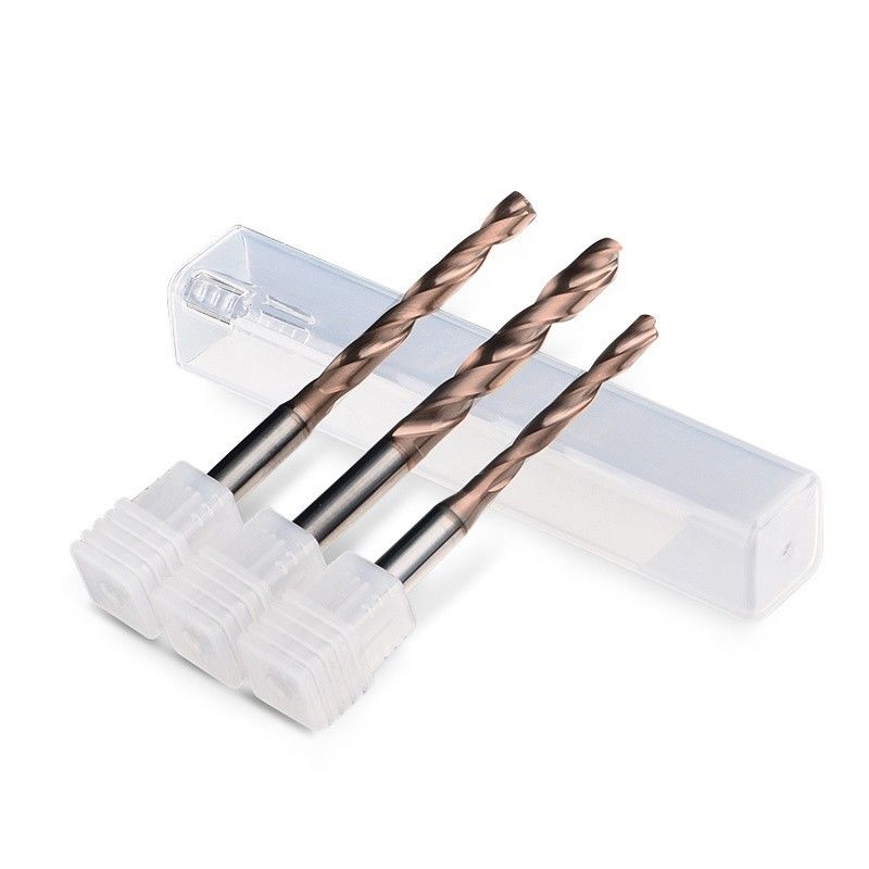 DIN Standard refroidisseur intérieur 5xd étape 0.1mm Forage de carbure à flûte spirale fractionné