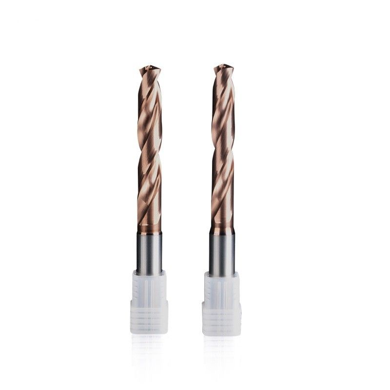 DIN Standard refroidisseur intérieur 5xd étape 0.1mm Forage de carbure à flûte spirale fractionné